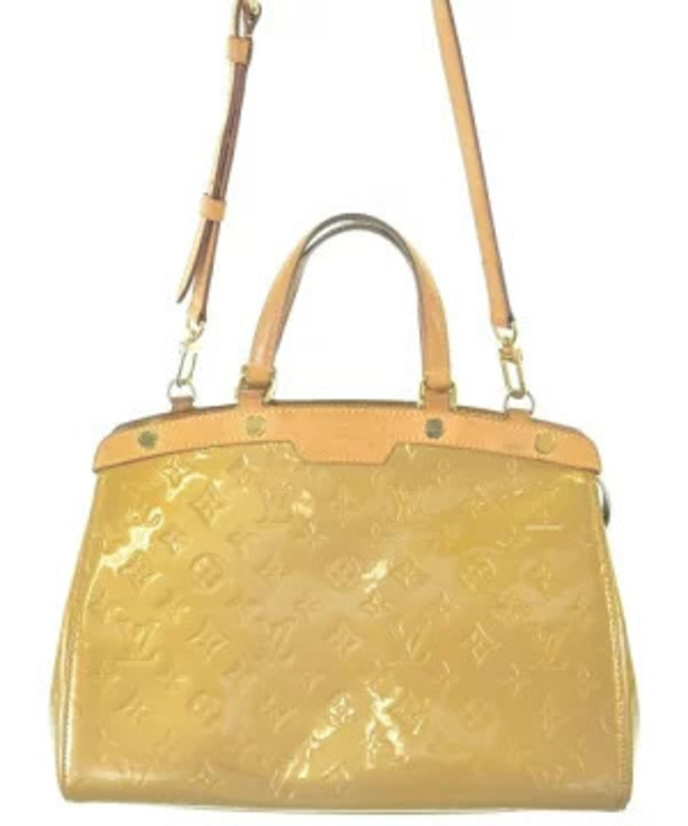 Louis Vuitton Monogram Vernis Brea handbag patent leather Yellow